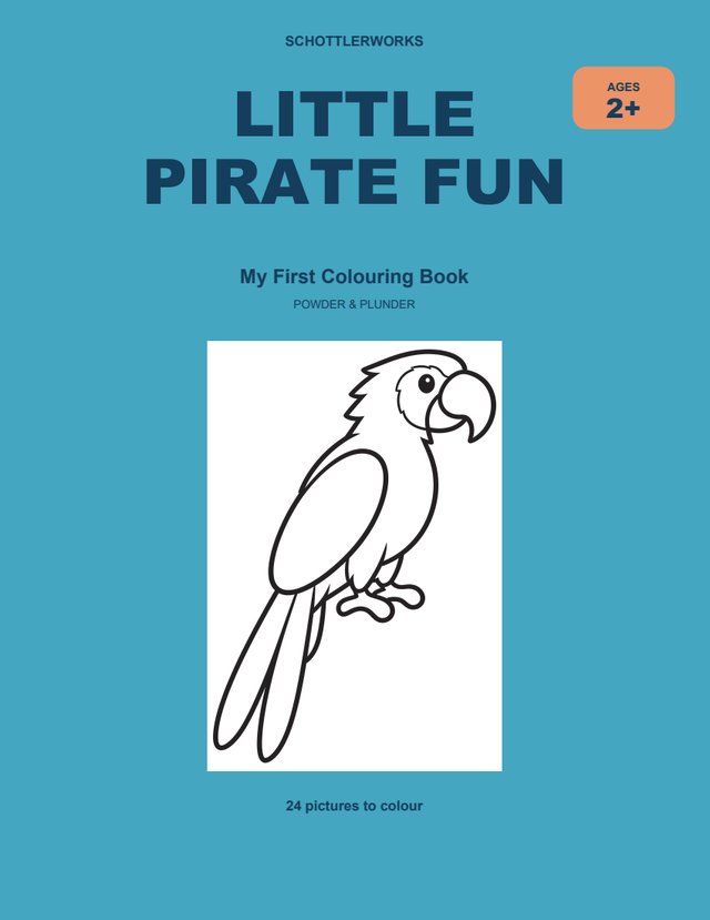 Little Pirate Fun colouring book cover