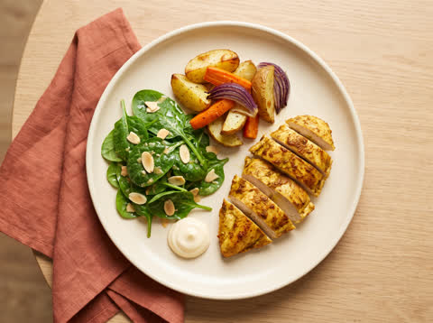 Curry-spiced chicken